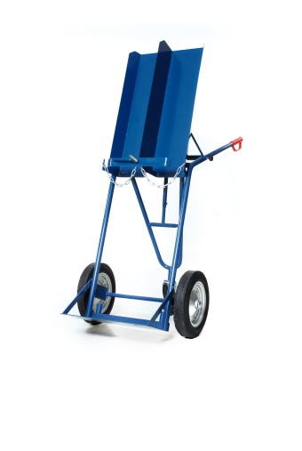 Flessenwagen met steunwiel voor 2 x 40/50 liter flessen