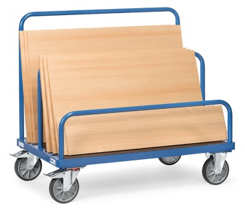 Platenwagen met uitneembare beugels